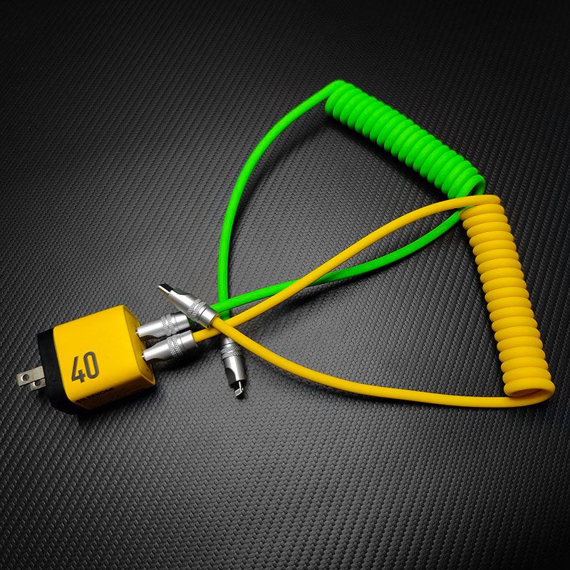 "Soft Chubby" 240W Spring Silicone Fast Charge Cable