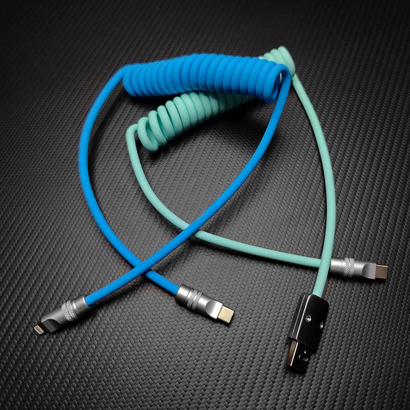 "Soft Chubby" 240W Spring Silicone Fast Charge Cable