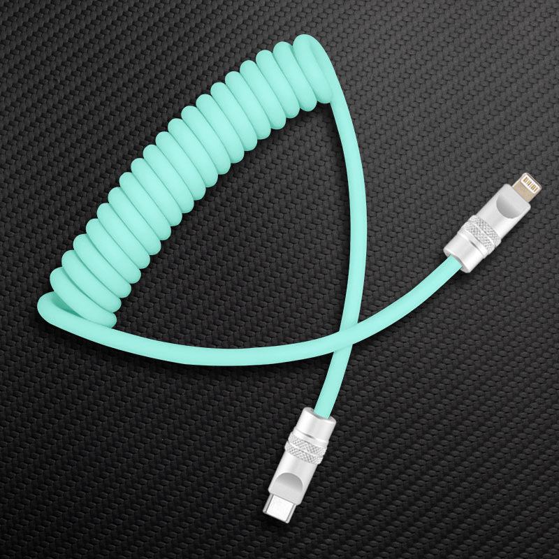 "Soft Chubby" 240W Spring Silicone Fast Charge Cable