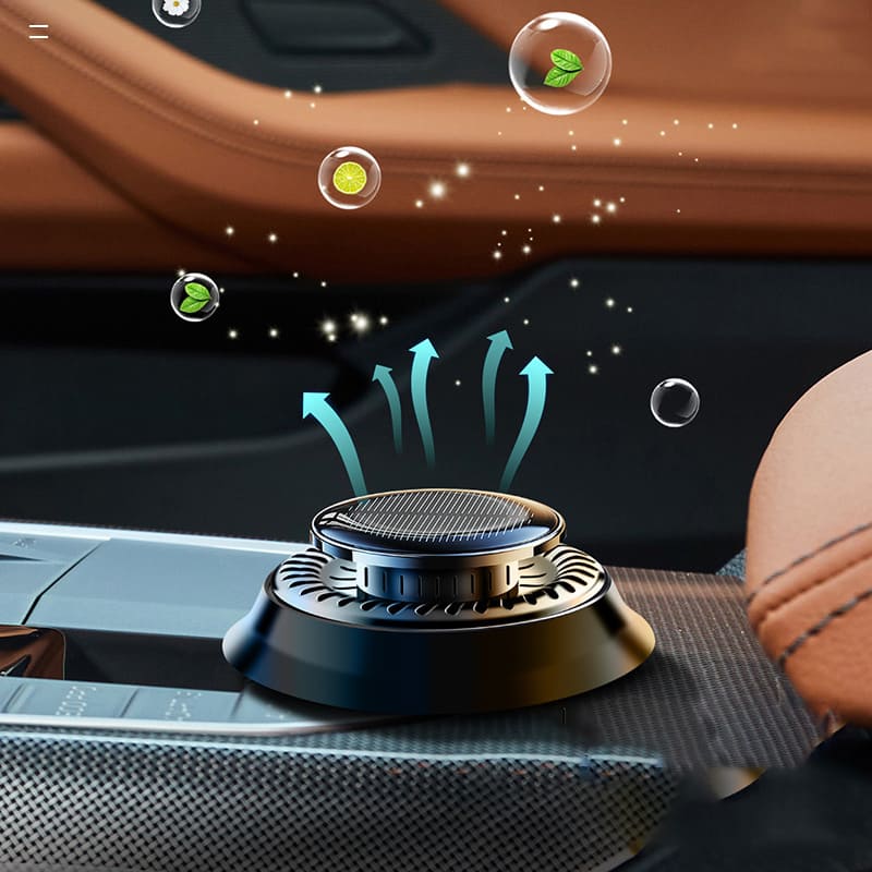 Solar-Powered Car Air Freshener With 360° Coverage