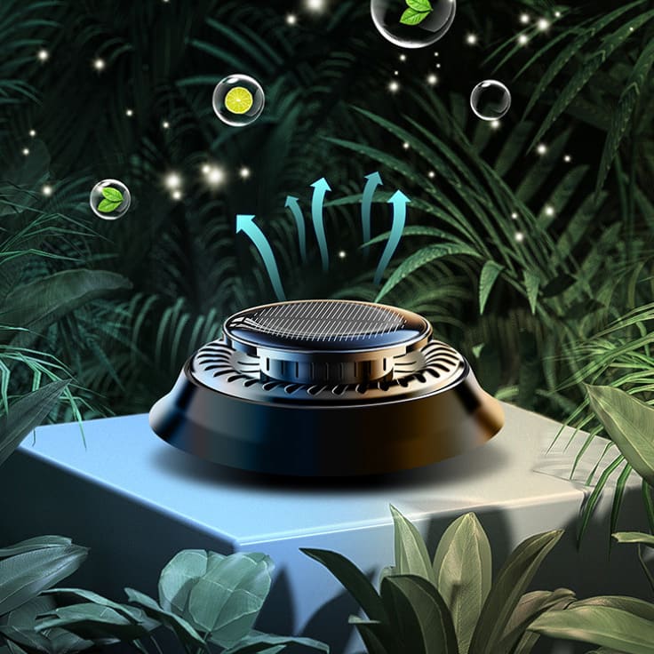 Solar-Powered Car Air Freshener With 360° Coverage