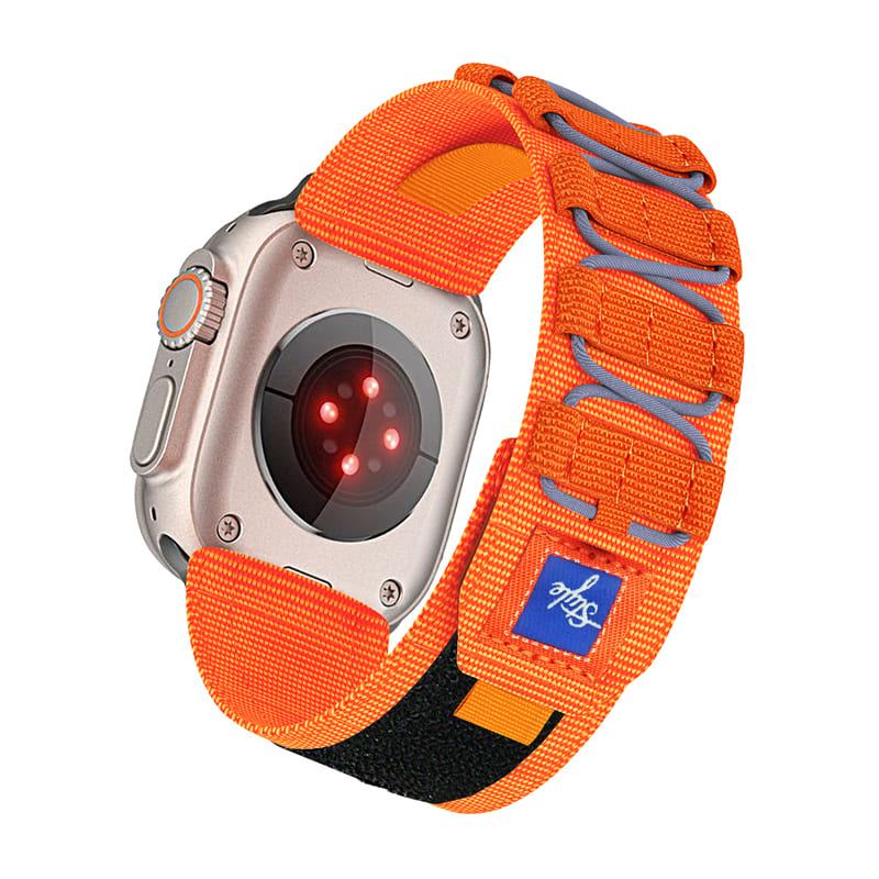 Sports Color Blocking Nylon Woven Band for Apple Watch & Galaxy Watch Ultra
