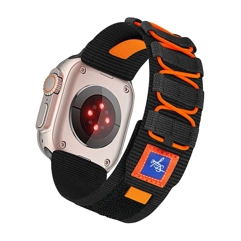 Sports Color Blocking Nylon Woven Band for Apple Watch & Galaxy Watch Ultra