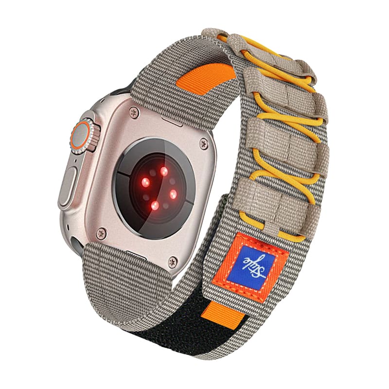 Sports Color Blocking Nylon Woven Band for Apple Watch & Galaxy Watch Ultra