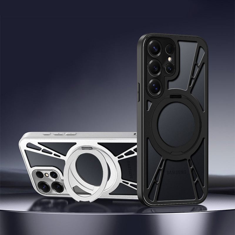 Summer Hollow Heat Dissipation Magnetic Phone Case For Samsung