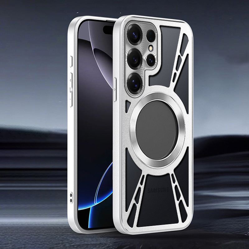 Summer Hollow Heat Dissipation Magnetic Phone Case For Samsung