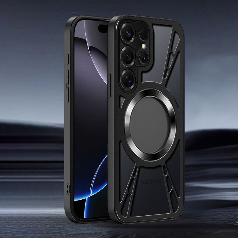 Summer Hollow Heat Dissipation Magnetic Phone Case For Samsung