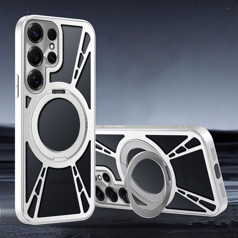 Summer Hollow Heat Dissipation Magnetic Phone Case For Samsung