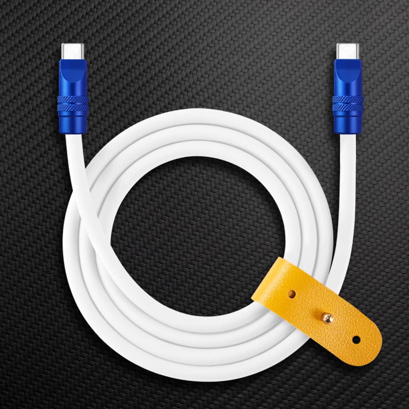 "TechnoGloss" 240W Reflective Shine Charge Cable C+Lightning