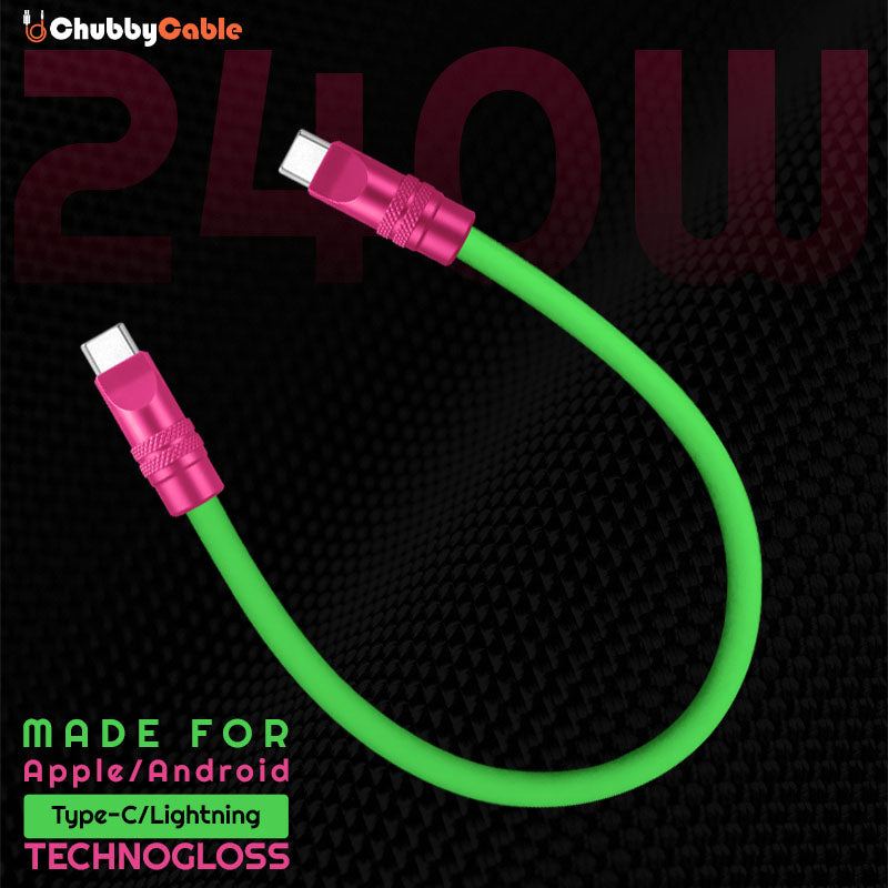 "TechnoGloss" 240W Reflective Shine Power Bank Friendly Cable