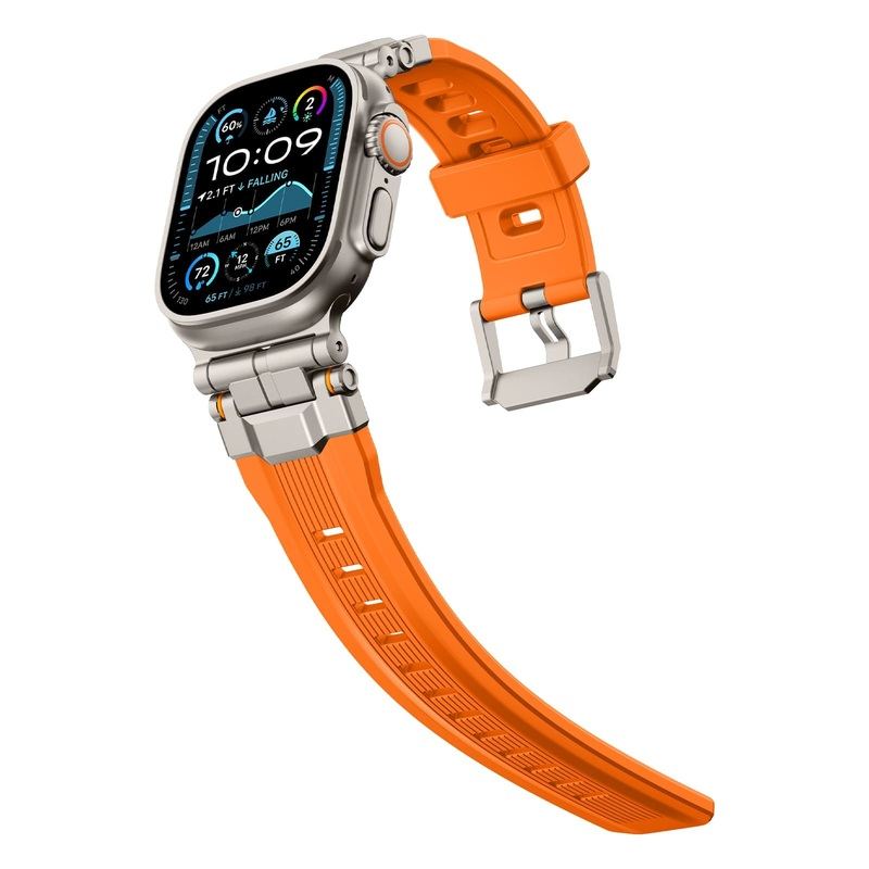 "Ultimate Luxury" Silicone Band With Titanium Connector For Apple Watch
