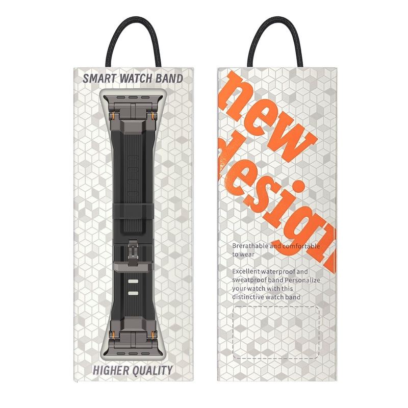 "Ultimate Luxury" Silicone Band With Titanium Connector For Apple Watch