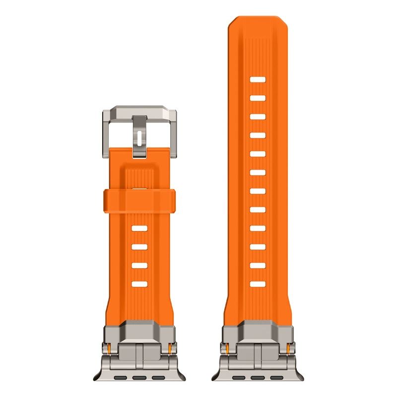 "Ultimate Luxury" Silicone Band With Titanium Connector For Apple Watch