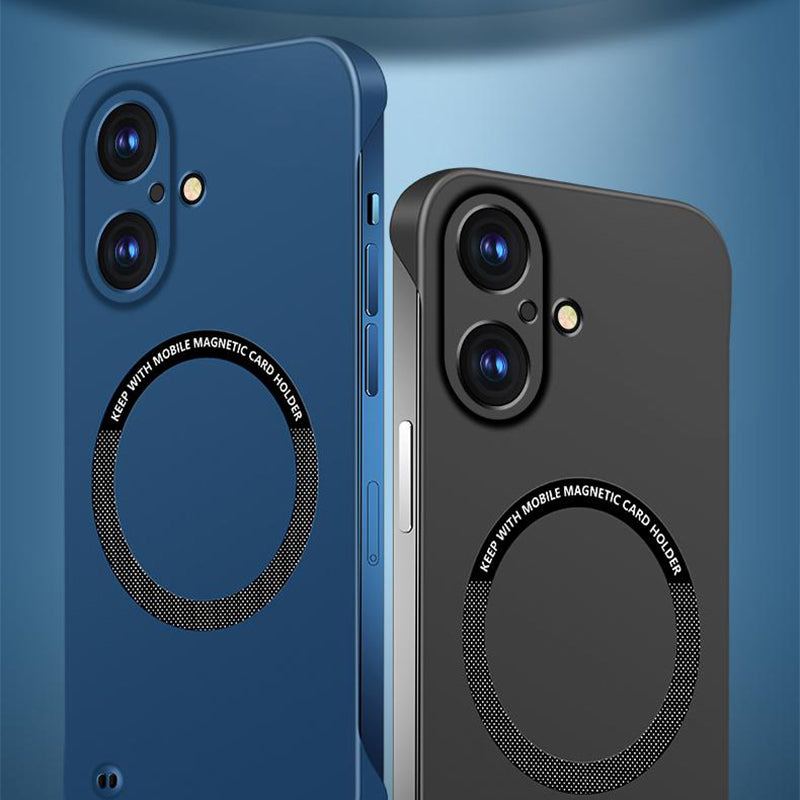 Ultra Thin Hard PC Magnetic Frameless Phone Case For iPhone