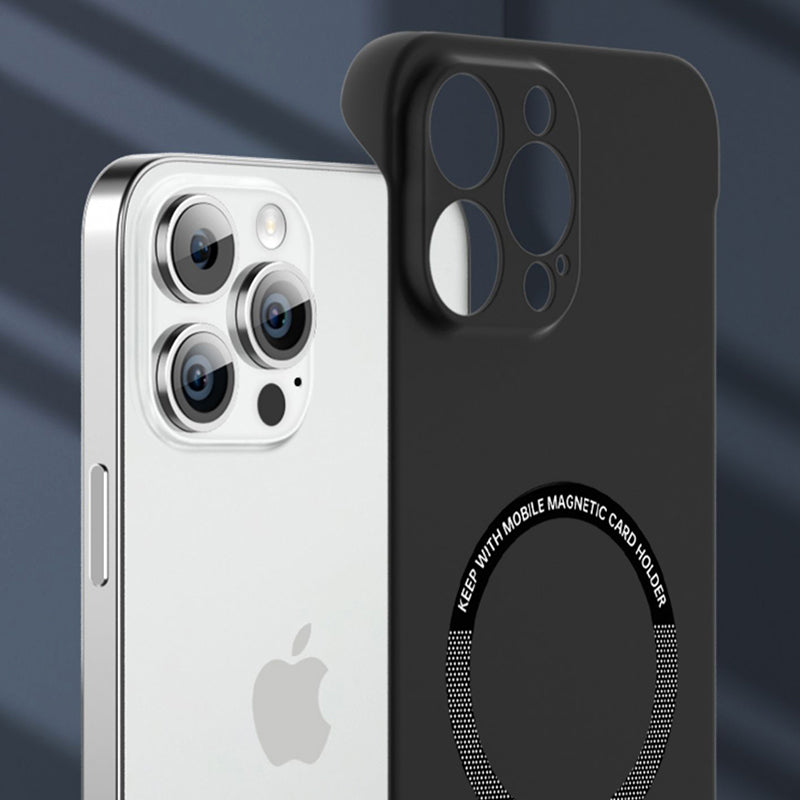 Ultra Thin Hard PC Magnetic Frameless Phone Case For iPhone