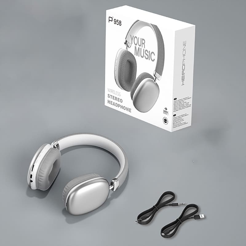 Wireless Over-Ear Bluetooth Headphones with Long Battery & Noise Cancelling