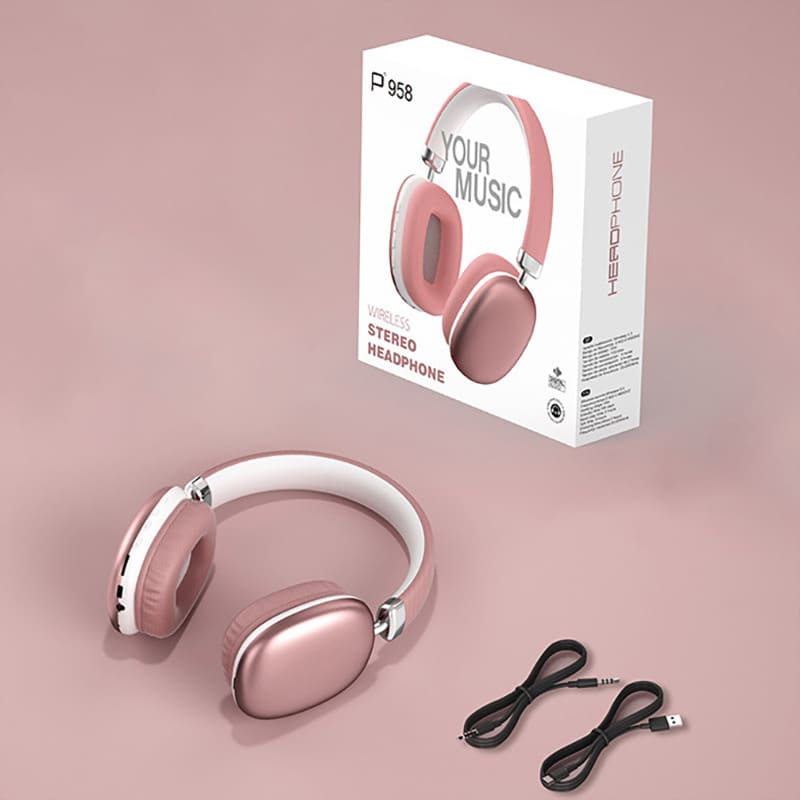 Wireless Over-Ear Bluetooth Headphones with Long Battery & Noise Cancelling