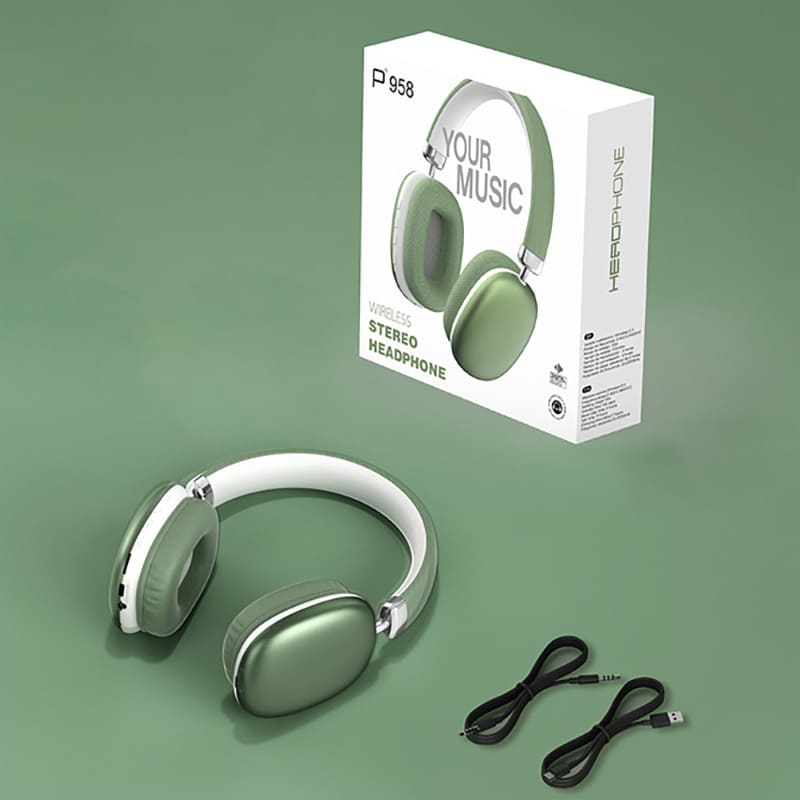 Wireless Over-Ear Bluetooth Headphones with Long Battery & Noise Cancelling