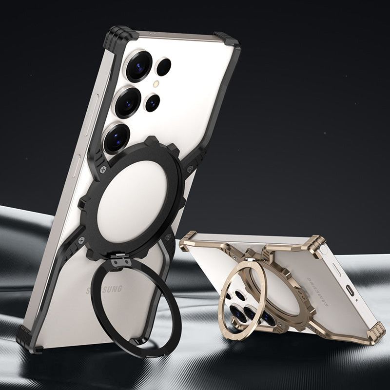 X-Shaped Magnetic Bracket Phone Case For Samsung