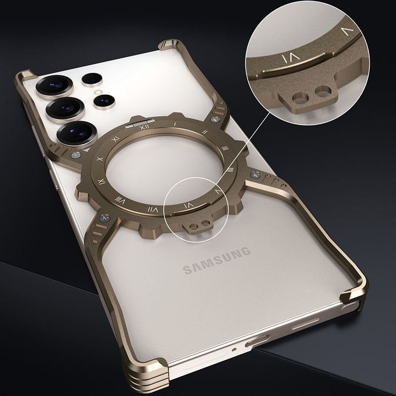 X-Shaped Magnetic Bracket Phone Case For Samsung