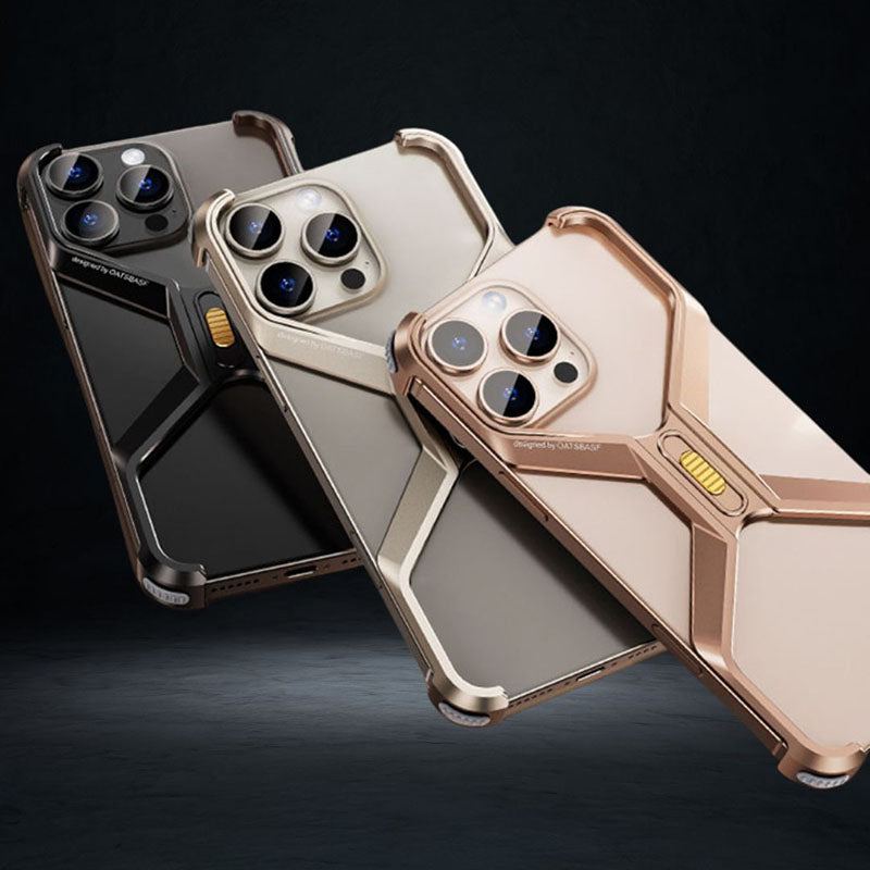 X-Shaped Metal Quick-Release Case for iPhone