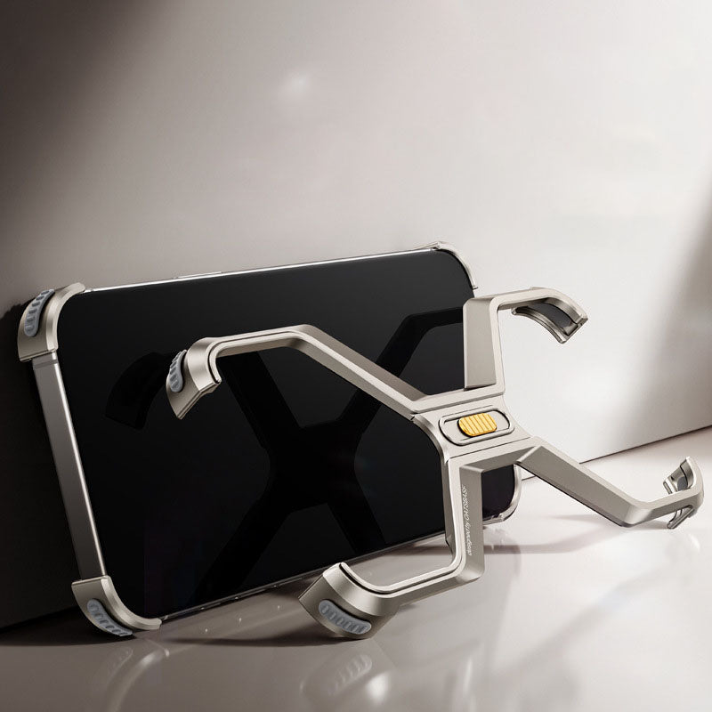 X-Shaped Metal Quick-Release Case for iPhone