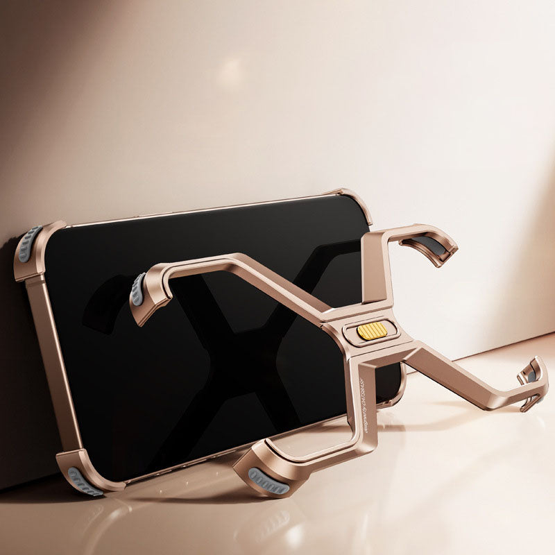 X-Shaped Metal Quick-Release Case for iPhone