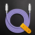 "Thin Chubby" 240W Grainy Texture Charging Cable With Mirrored Connector