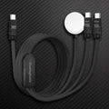 ChubbyCable Tri-Flex™: 100W 3-in-1 急速充電ケーブル（ソフトシリコン＆Apple Watch充電器付き）