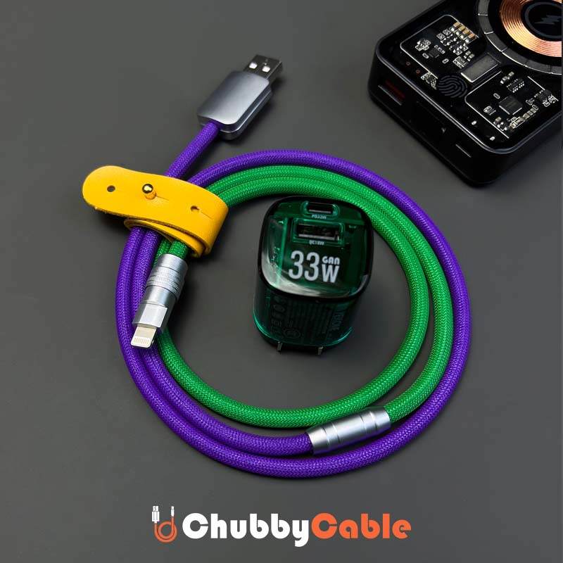 "Color-blocking Chubby" Charge Cable