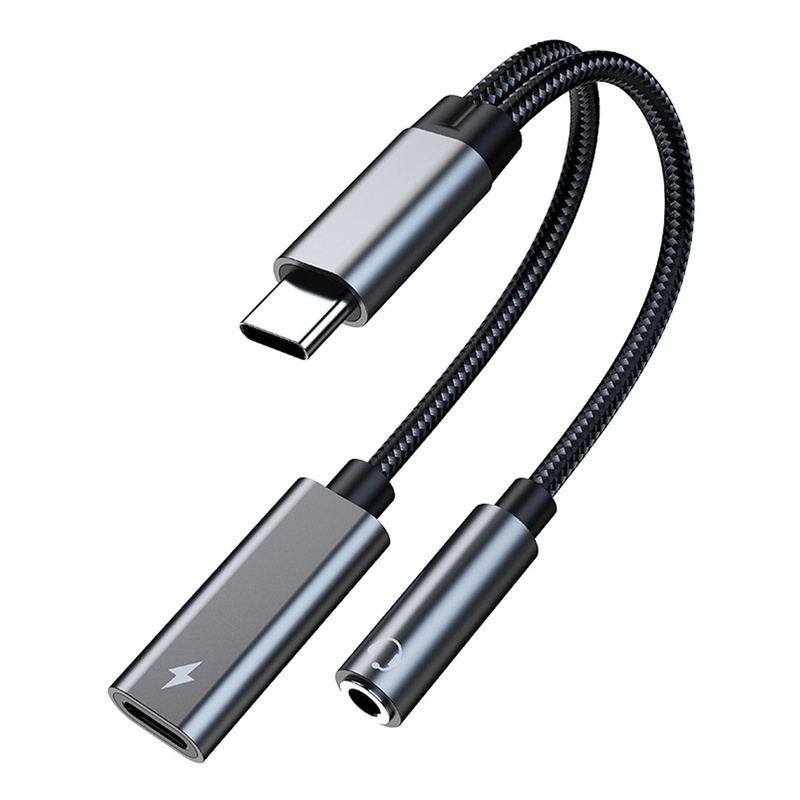 "Cyber" 2 In 1 Type-C Audio Adapter