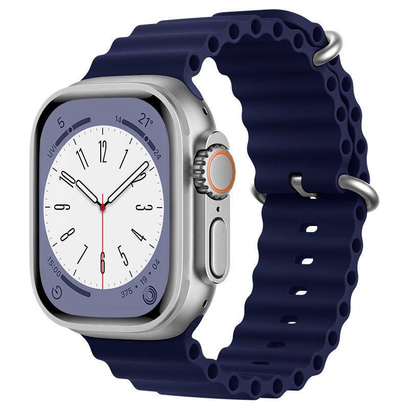 "Mechanical iWatch Strap" Two-color Silicone Loop For Apple Watch