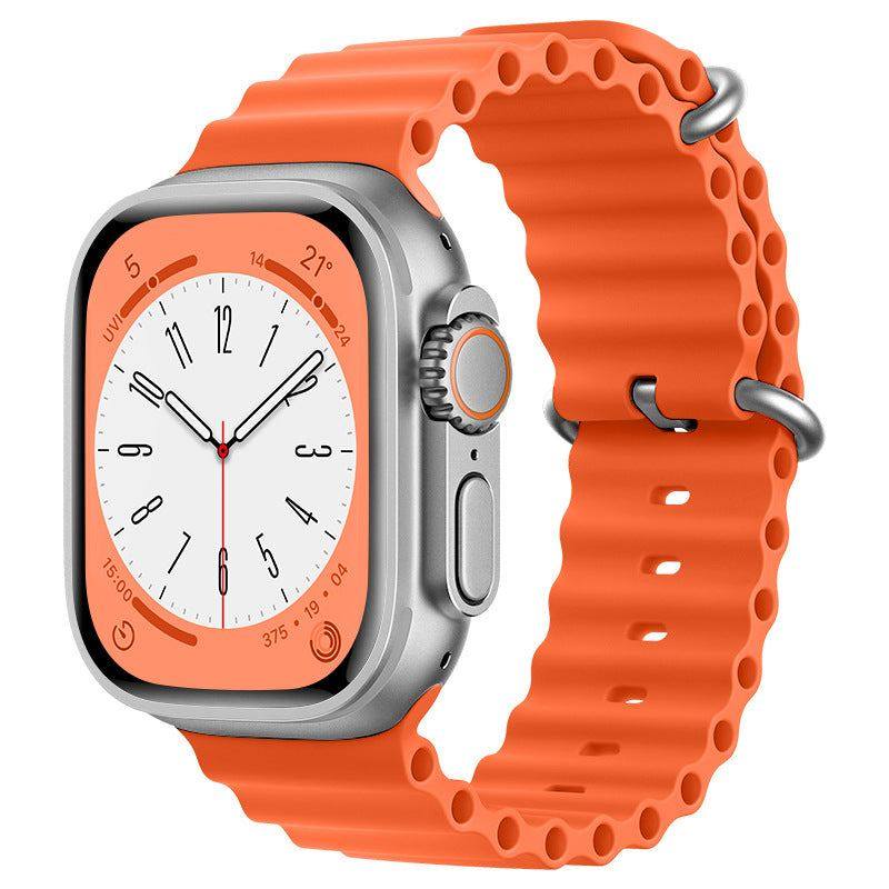 "Mechanical iWatch Strap" Two-color Silicone Loop For Apple Watch