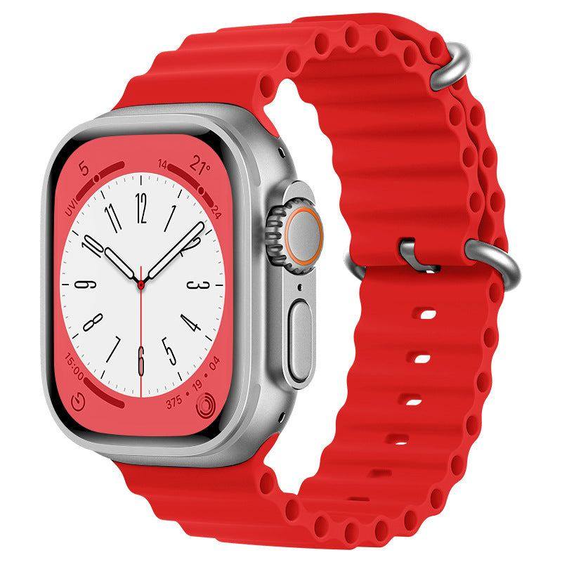 "Mechanical iWatch Strap" Two-color Silicone Loop For Apple Watch