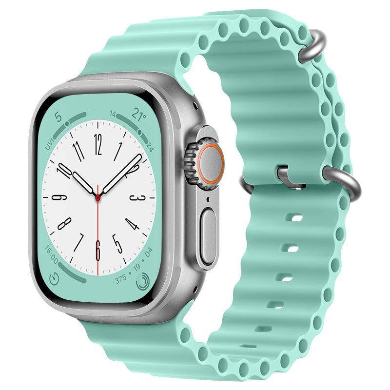 "Mechanical iWatch Strap" Two-color Silicone Loop For Apple Watch