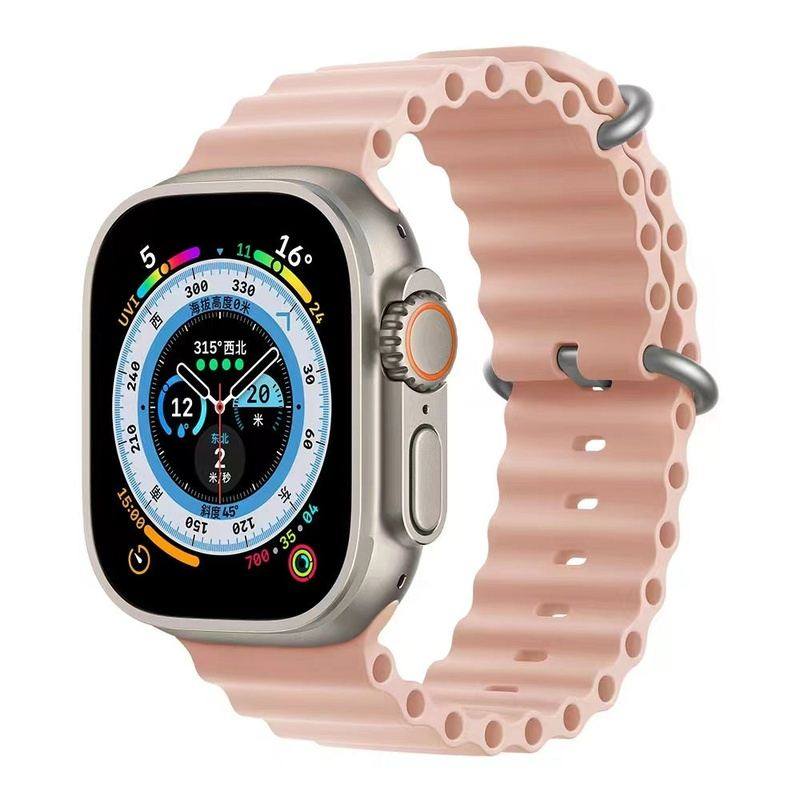 "Mechanical iWatch Strap" Two-color Silicone Loop For Apple Watch